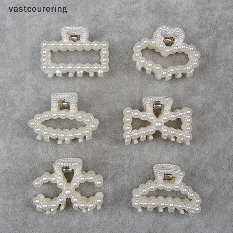 Kẹp Tóc Hình Học Đính Ngọc Trai Đáng Yêu Thời Trang Cho Nữ