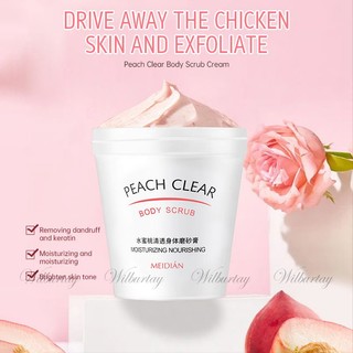 Wilburtay🌈kem tẩy tế bào chết toàn thân honey peach dưỡng ẩm làm sạch tẩy tế bào chết kem tẩy tế bào chết