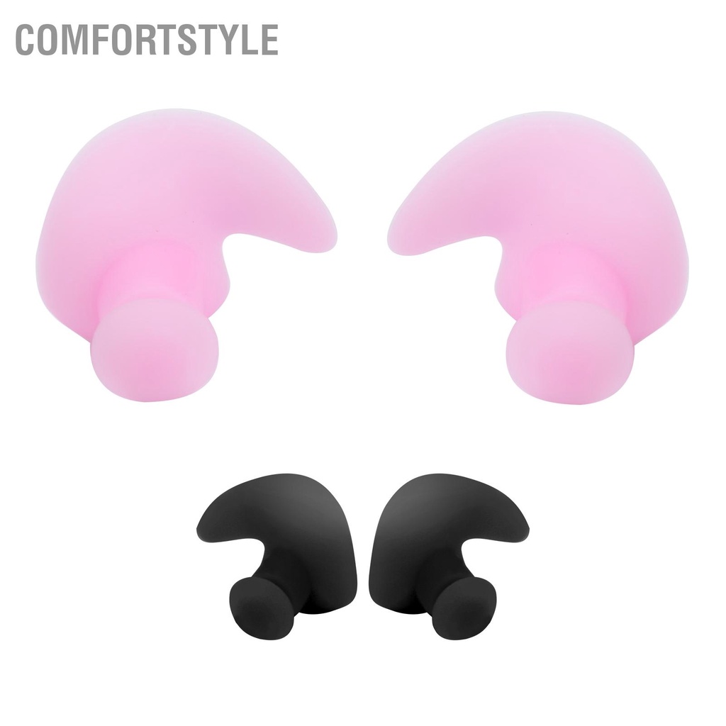 Comfortstyle 1 Cặp Nút Tai Bơi Mềm Silica Gel Chống Thấm Nước Bụi Thể Thao Dưới Nghe Nhét