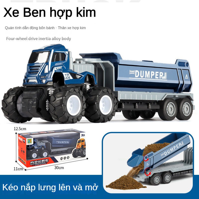 Xe Lửa Đồ Chơi Bốn Bánh Bằng Hợp Kim Dành Cho Trẻ Em