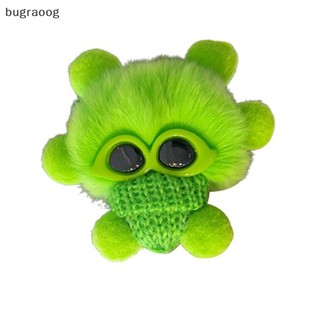 Móc khóa búp lông xù hình con thỏ đáng yêu