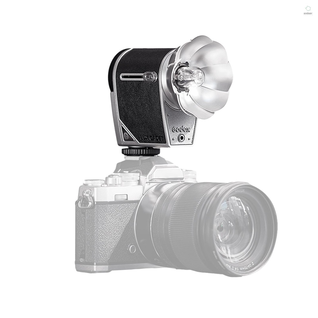 GODOX lux Cadet Retro Camera Flash GN10 6200K±300K Nhiệt độ màu Tự động &amp; Thủ công Chế độ đèn flash 1/1-1/64 Công suất đèn flash Tiêu cự 28mm Tương thích với Canon   Fujifilm Oly