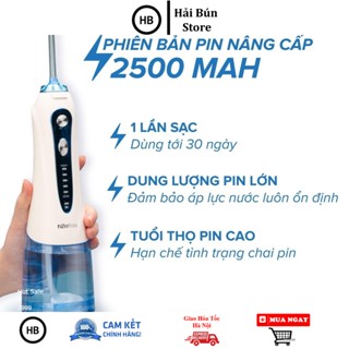 Tăm nước H2ofloss Hf9 cao cấp chính hãng chống nước  Kèm 5 vòi phun , túi