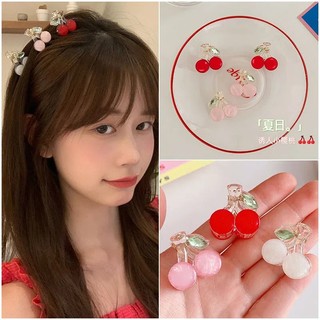 Kẹp Tóc Bằng acrylic Hình Trái cherry Dễ Thương Cho Nữ
