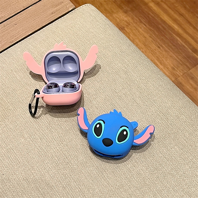 Vỏ Bảo Vệ Hộp Sạc Tai Nghe Không Dây samsung galaxy buds pro & buds2 pro Hình Mèo stitch 3d Dễ Thương