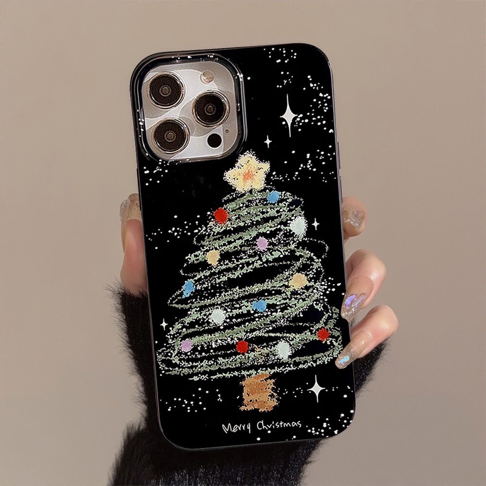 Cho oppo Ốp lưng điện thoại chống trầy xước mềm mại cho các mẫu cây thông Noel đơn giản a17 a57 a77 4g a96 a16 a16s a74 a55 a54 4g 5g a33 2020 a52 a72 a92 a15s a15s a31 a12e a3s a9 a5