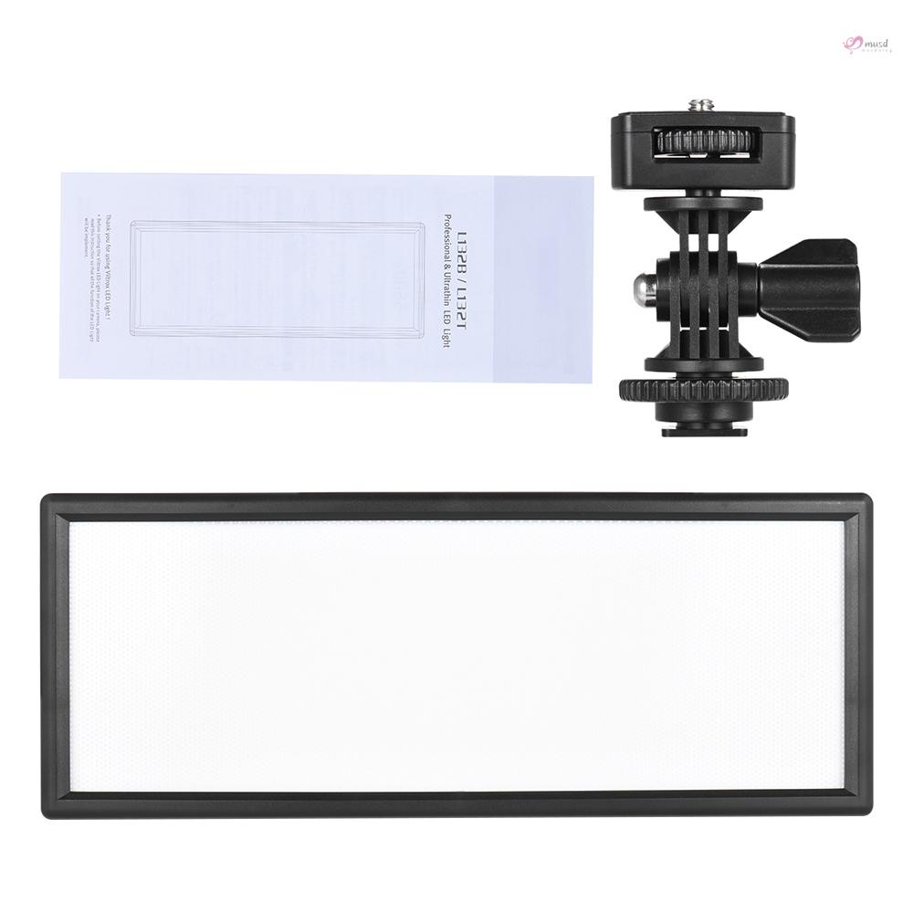 Đèn led Chụp Ảnh Chuyên Nghiệp l132t l132t Siêu Mỏng Có Thể Điều Chỉnh Độ Sáng Và Hai Màu Độ Sáng Tối Đa 1065lm 3300k-5600k cri95 + Cho Máy Ảnh canon panasonic dslr