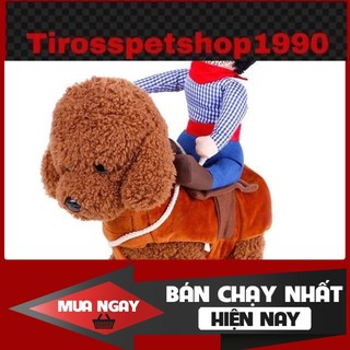 [❌GIÁ SỈ❌] ÁO CAO BỒI CƯỠI NGỰA DÀNH CHO CHÓ MÈO ❤️