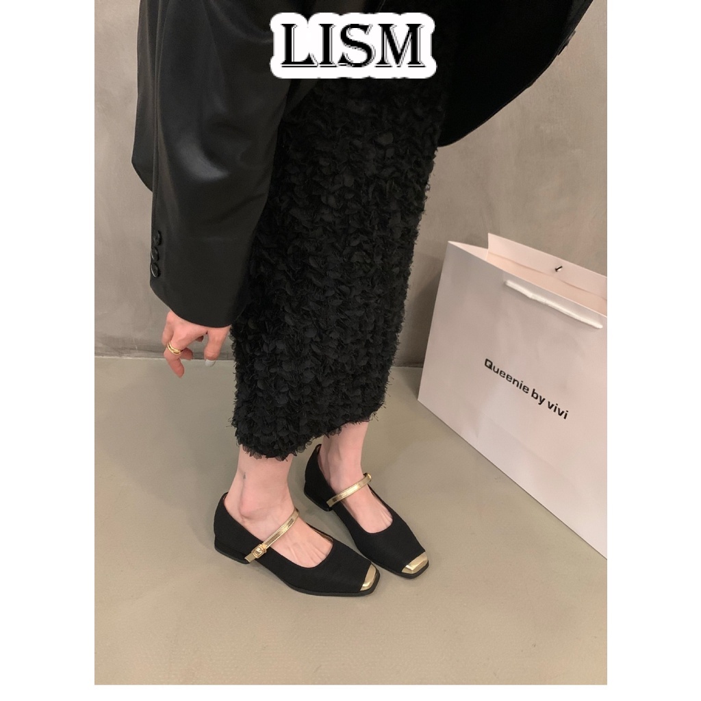 LISM dép sandal nữ dép đi biển dép đế cao Thoải Mái Xinh Xắn  Thấm hút mồ hôi Nhẹ Phong cách đơn giản Lịch sự FLF23B0L23 46Z231112