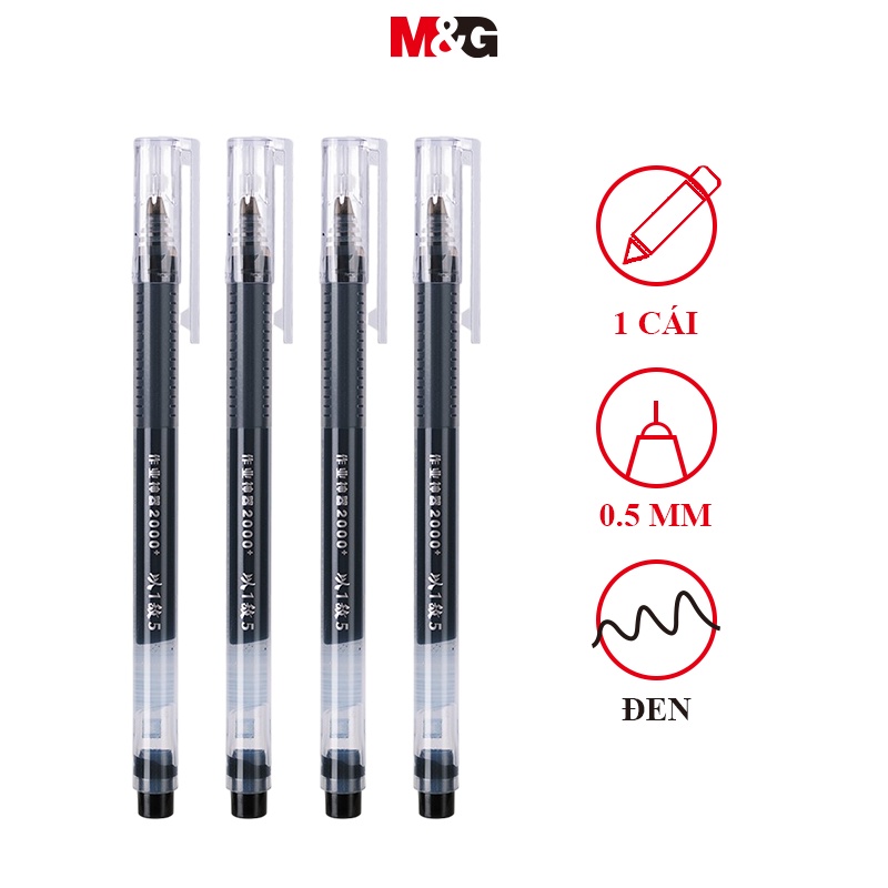 M&G bút gel Bút viết bi nước  Hộp Đựng Bút Hình Tam Giác Cỡ Lớn 0.5mm