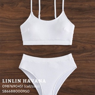 [Có sẵn] [Giá hủy diệt] Set Bikini Vải Nhún Trơn Basic