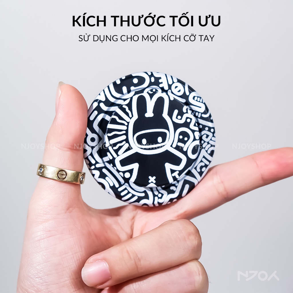Popsocket Giá Đỡ Điện Thoại Hỗ Trợ Nam Châm Từ Tính Magsafe Hình Graffiti Cho Điện Thoại iPhone Samsung PawGrip Njoyshop