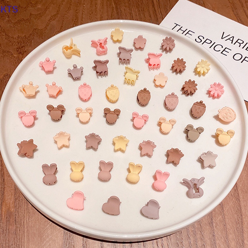Set 10 Kẹp Tóc mini Họa Tiết Hoạt Hình Xinh Xắn Cho Bé Gái