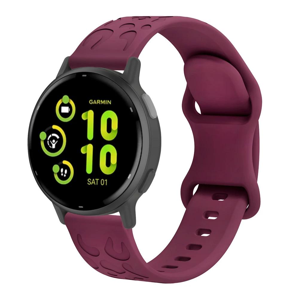 Thời Trang Dây Đồng Hồ Bằng silicone Cho garmin vivoactive 5 4 3 4s venu 3 2 sq 245 18mm 20mm 22mm