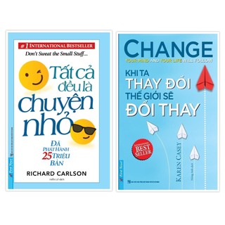Sách - combo tất cả đều là chuyện nhỏ + khi ta thay đổi thế giới sẽ đổi thay - first news