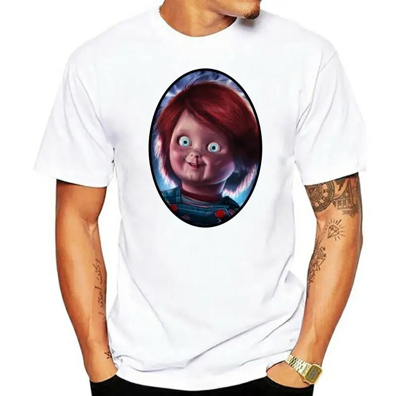 Áo sơ mi nam mới Chucky The Good Guy Doll Áo sơ mi