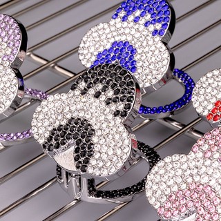 Mickey One-Click Start Decorative Cover Artificial Diamond Crystal Button Ignition Switch Decoration Ring Car Screen Protector Car interior decoration