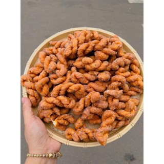 300gr quẩy xoắn đường vặn thừng to giòn, quẩy đường, quẩy chiên giòn, đồ ăn vặt