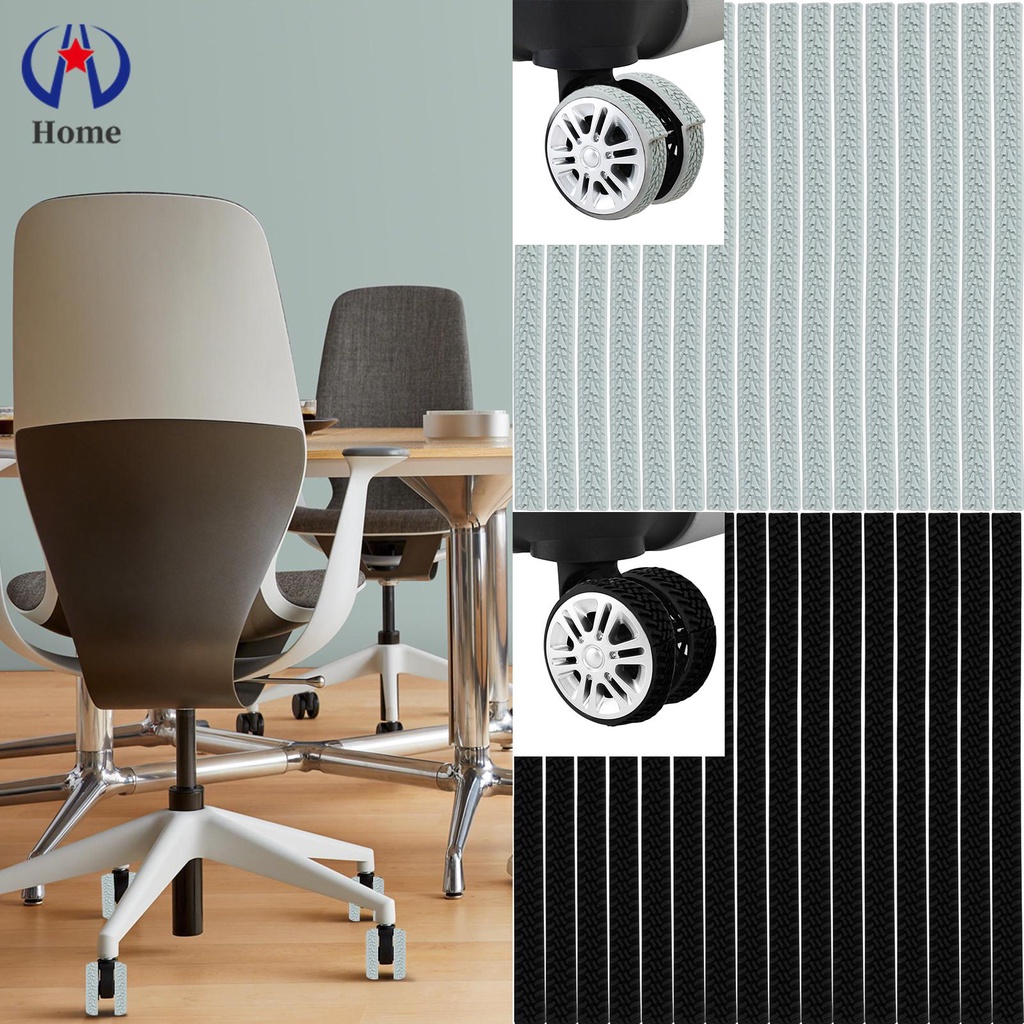 Bộ 16 Vỏ Bọc Bánh Xe Vali Hành Lý Bằng silicone Chống Nước Không Ồn 1.2cm shopskc7076