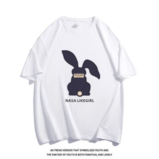 Áo thun nữ form rộng 100% cotton cổ tròn in basic