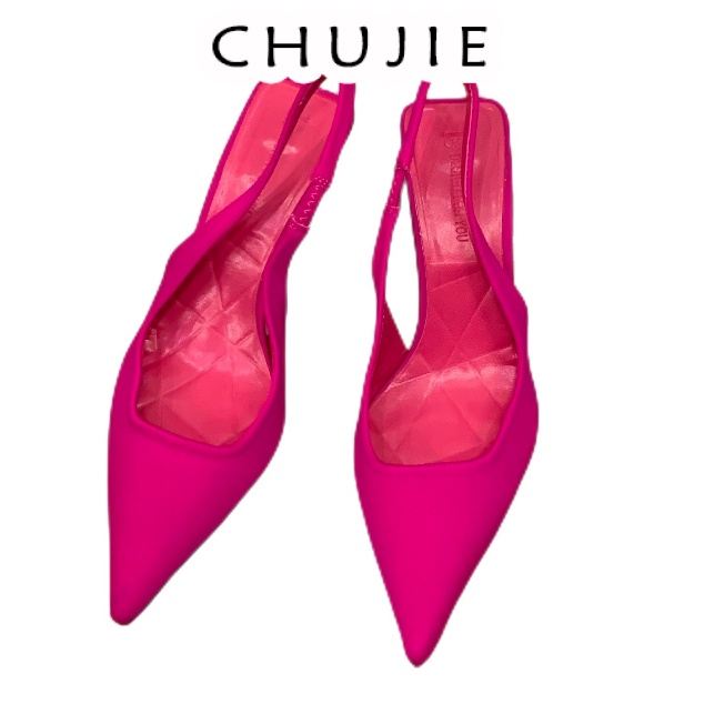 CHUJIE dép sandal nữ đi chơi giày cao gót nữ giày cao gót mũi nhọn sandal cao gót sandal nữ đế cao 2024NEW mẫu mới ins Phong cách Korean Style Comfortable B94G02L 36Z230909