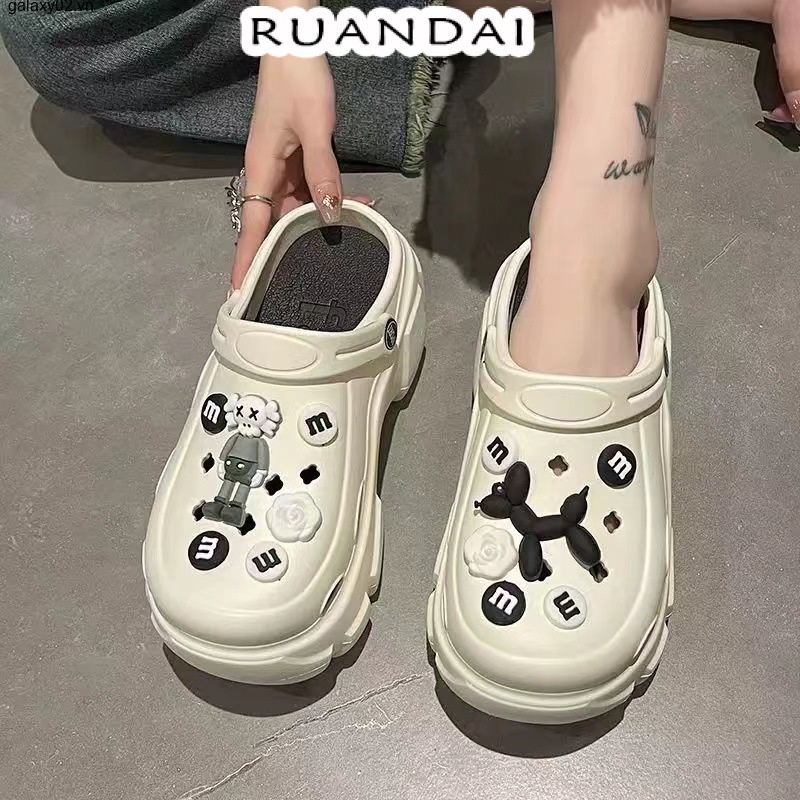 Dép kiểu nữ dép cross đi chơi dép thoáng khí Mềm Mại B91H0WG 34Z230823