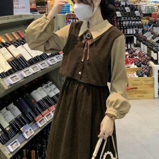 Váy Xinh Dài Tay Set Áo Thun Ngắn Tay + Chân Váy Dài Xinh Xắn Thời Trang Theo Phong Cách