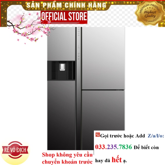 {New} Tủ lạnh Hitachi Inverter 569 lít R-MY800GVGV0(MIR)