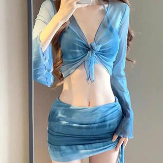 Đồ bơi, Bikini, Phong cách mới, Kỳ nghỉ bên bờ biển, Bộ đồ bốn mảnh cao cấp, Thích hợp cho mùa xuân, Thích hợp cho năm 2024