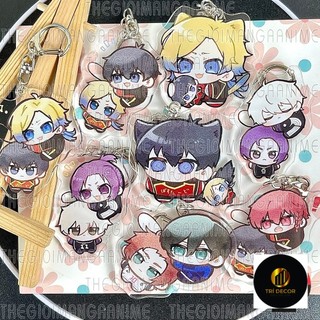 Móc khóa blue lock ver ôm đầu mica trong acrylic chibi anime