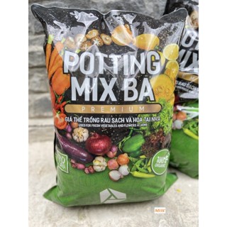 Bao đất cao cấp Potting Mix 20 Lít ~ 6.5kg ! trồng rau củ , hoa kiểng , cây kiểng trong nhà !