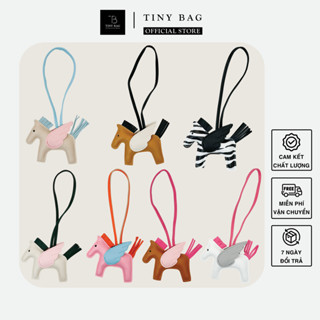 Charm túi xách bằng da phụ kiện gắn túi hình ngựa có cánh treo túi dễ thương móc treo trang trí đầy đủ màu sắc
