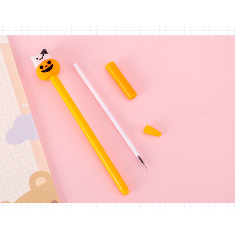 Bút Mực gel Hình Bí Ngô Ma Quái halloween