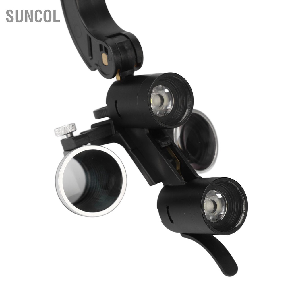 SUNCOL Kính lúp gắn đầu 2 5x đa năng dùng cho phẫu thuật 100‑240V