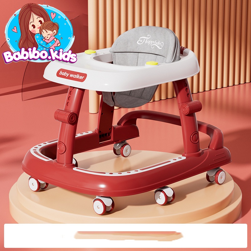 Xe tập đi tròn cho bé có nhạc  kết hơp bàn ăn -Babibo.Kids