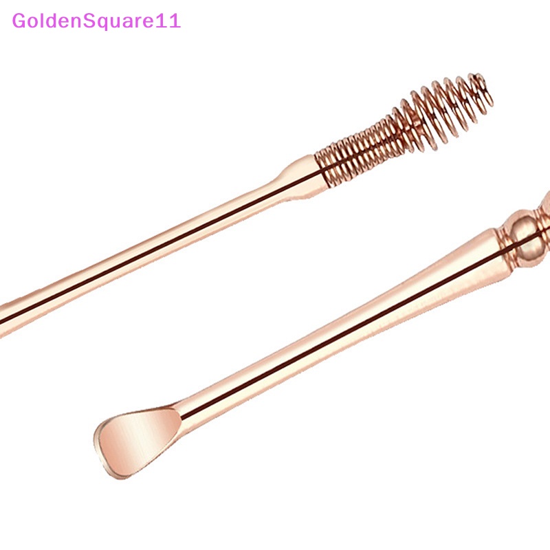 Dụng Cụ Lấy Ráy Tai Bằng Thép Không Gỉ Hai Đầu Màu Vàng vn