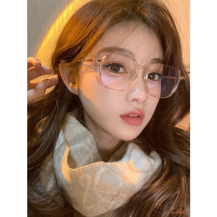 【-0°~-600°Kính Mát Gọng Lớn Chống Ánh Sáng Xanh Thời Trang Cho Nam Nữ