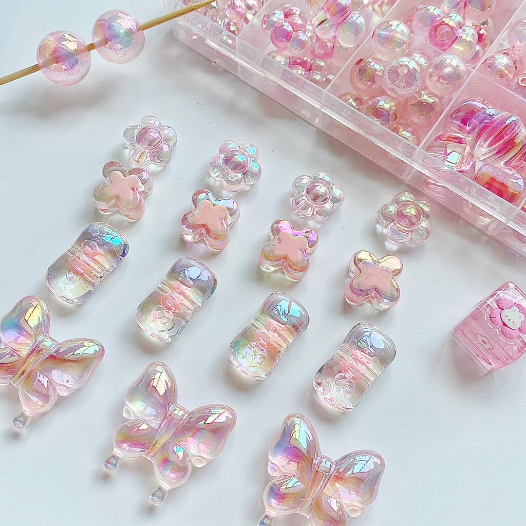 Bộ 5 Hạt Nhựa acrylic Dễ Thương Dùng Làm Đồ Thủ Công diy