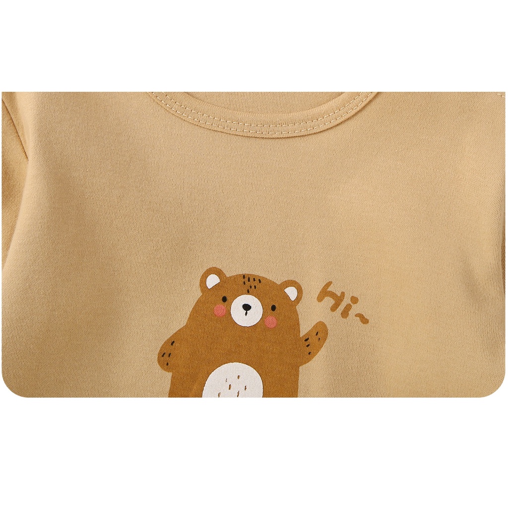 Áo Thun cotton Tay Dài Thời Trang Xuân Thu Dành Cho Bé