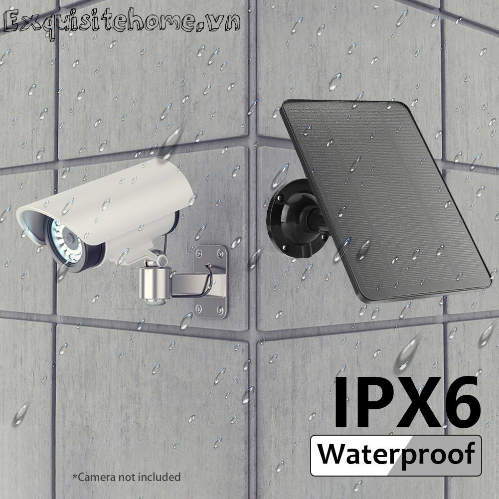 Tấm Sạc Pin Năng Lượng Mặt Trời 5v 20w Dành Cho camera An Ninh Ngoài Trời