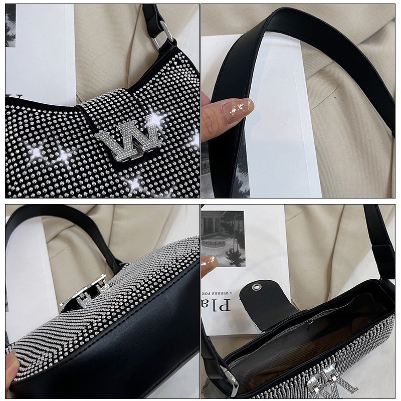 Chelkolrs Túi Xách Đeo Chéo Đính Đá Thời Trang Cho Nữ