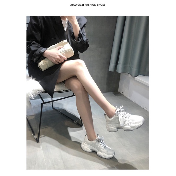 Giày Thể Thao Nữ Đế Dày Phối Lưới Thoáng Khí af4089