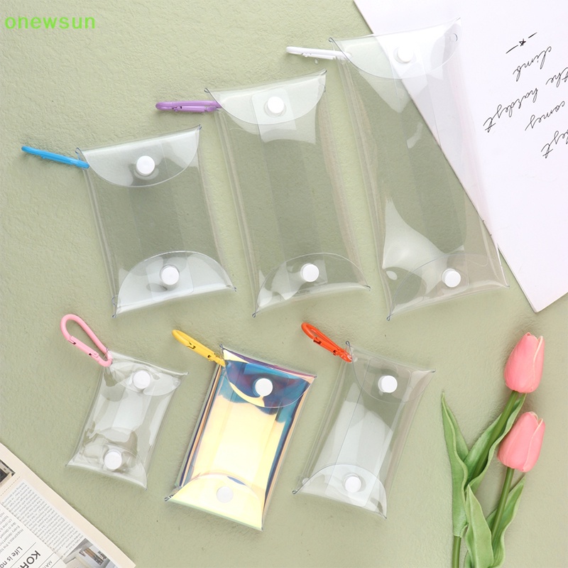 Túi Đựng Tiền Xu / Chìa Khóa / Tai Nghe mini Trong Suốt Hình Búp Bê anime Mới