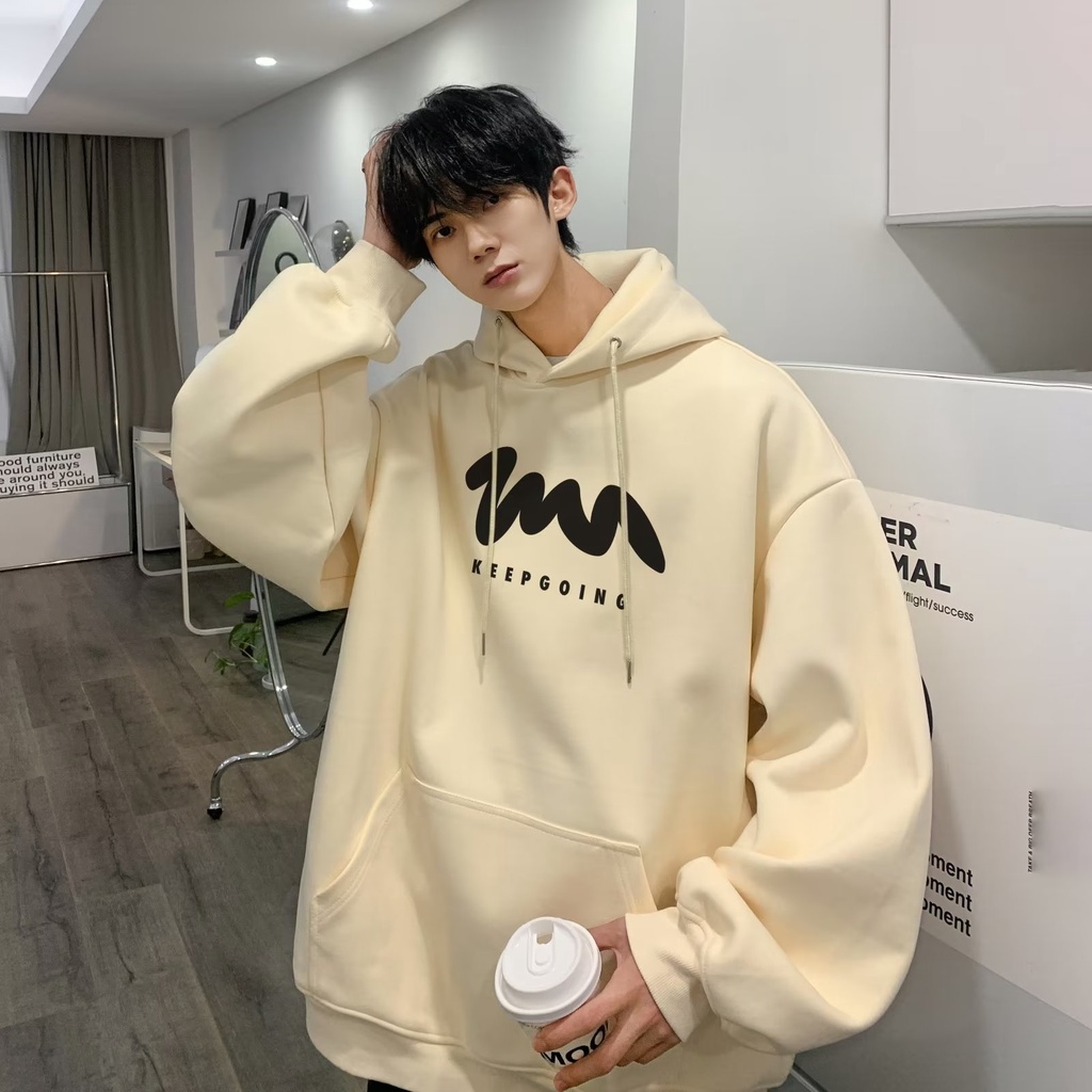 Áo Hoodie In Chữ Phong Cách Hàn Quốc Thời Trang Dành Cho Nam m-5xl