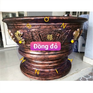 Sơn nước màu nhũ đồng đỏ yes paint 850g, sơn chậu cảnh kiểng tường phào chỉ