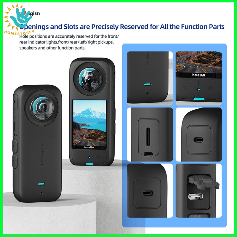 Amagisn Ốp Điện Thoại Silicon Bảo Vệ 360x3 Cho insta360 x3