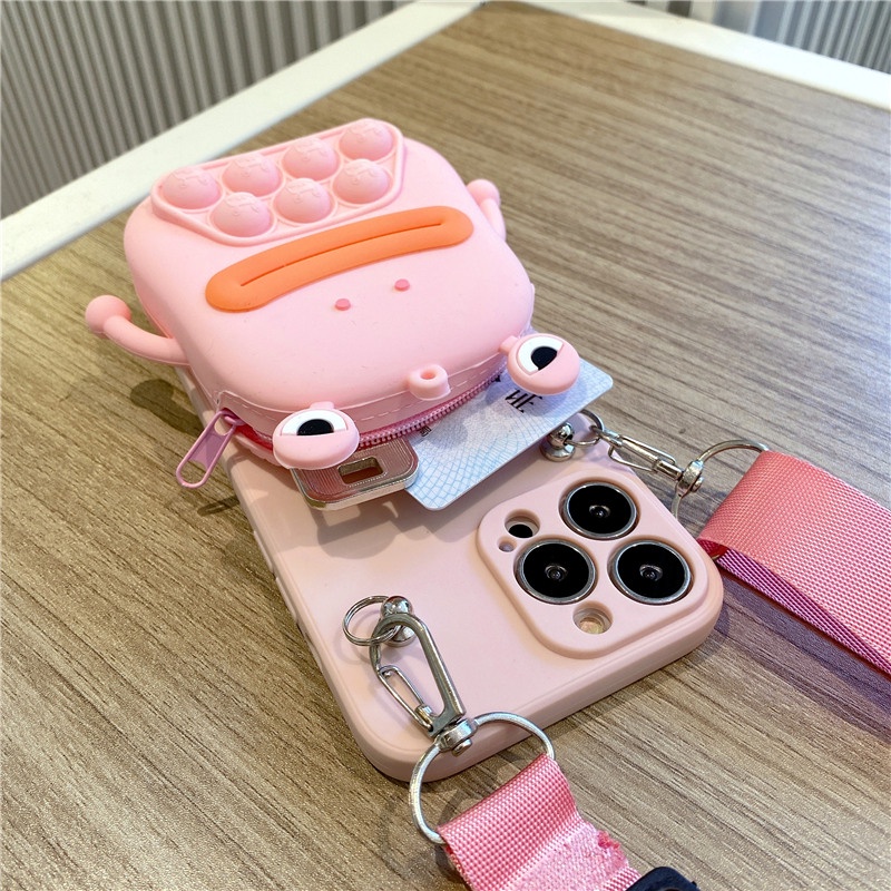 Dễ Thương Ốp Lưng Ví Hình Ếch Đáng Yêu Cho oppo f1s a59 a57 a39 a3s a5s a12 a12e a1k a15 a15s a53 a54 a73 a31 2020 a71 a16k