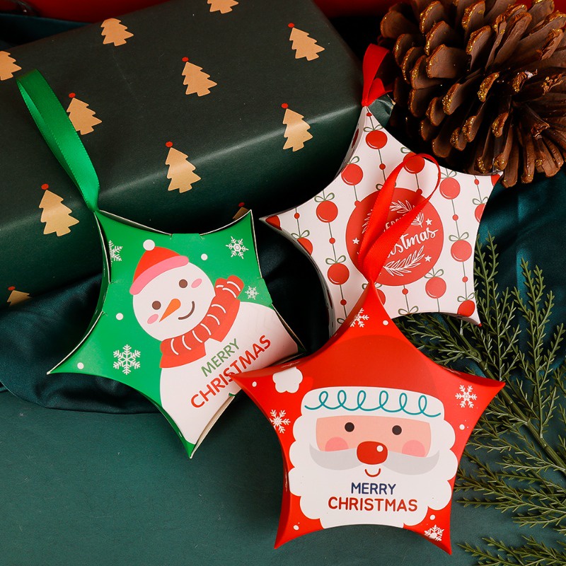 Hộp Giấy Đựng Kẹo / Quà Giáng Sinh Hình Ông Già Noel / Người Tuyết