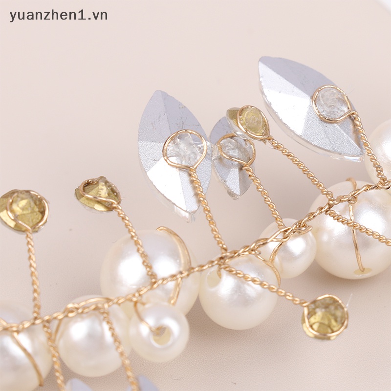 Băng Đô Cài Tóc Đính Ngọc Trai Sang Trọng Cho Cô Dâu