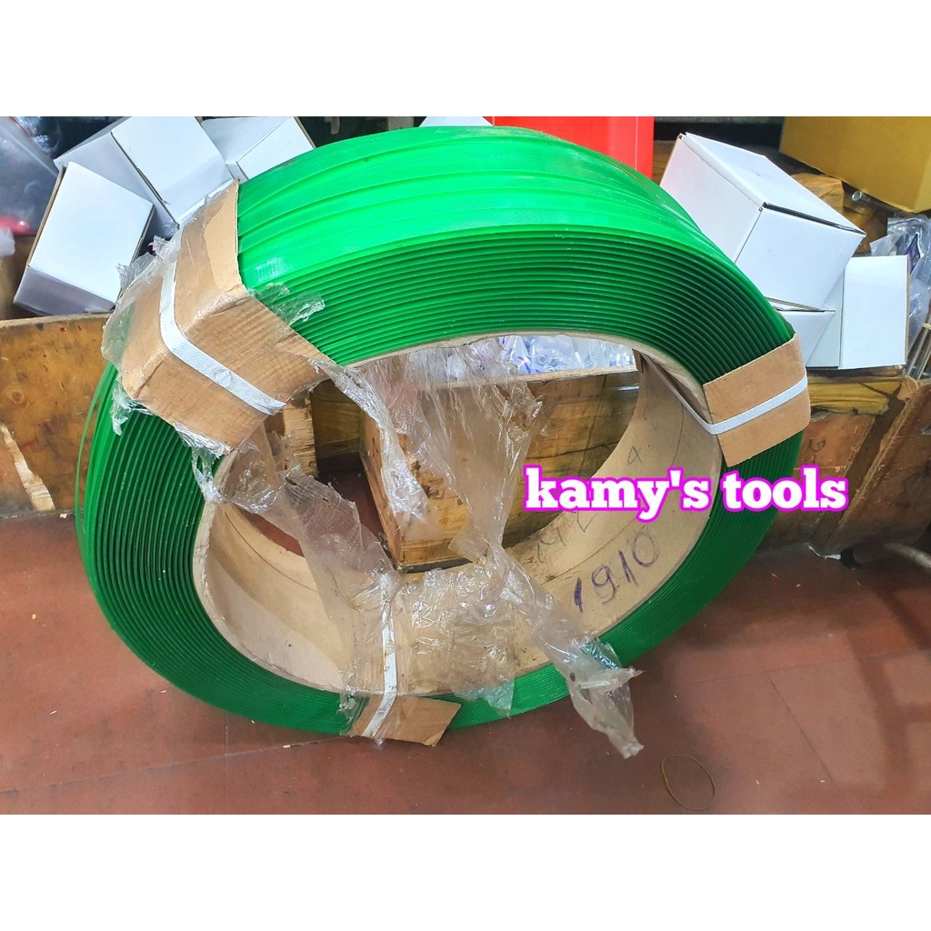Dây đai nhựa PET bản 16mm 19mm độ dày 0.8mm chuyên sử dụng đóng đai kiện hàng hóa nặng kamytools